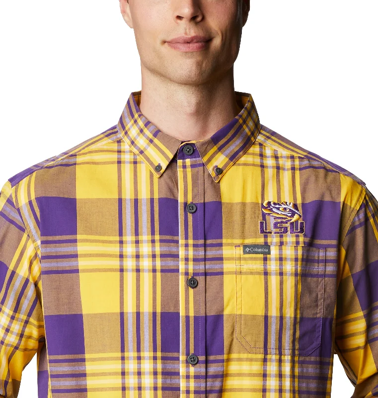 LSU Tigers Columbia Men's Shirt Rapid River - Plaid