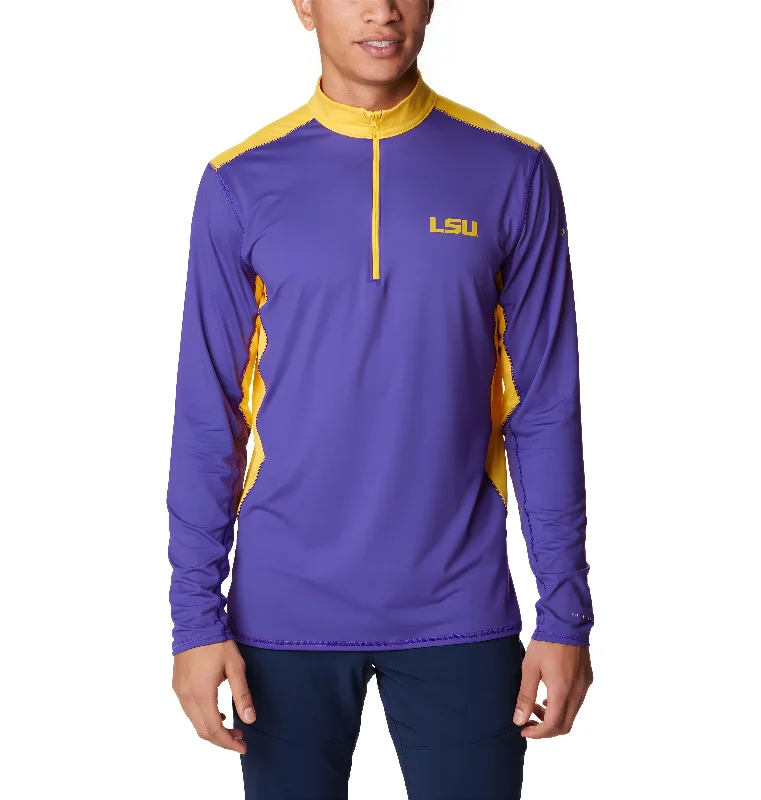 LSU Tigers Men's Columbia Tech Trail 1/4 Zip Pullover