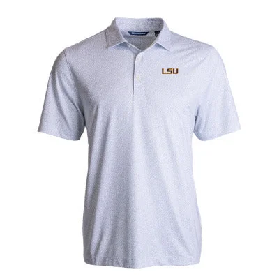 LSU Tigers Men's Polo Pike Eco Pebble Print Recycled