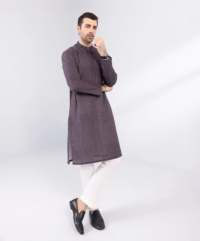 Embroidered Cotton Kurta